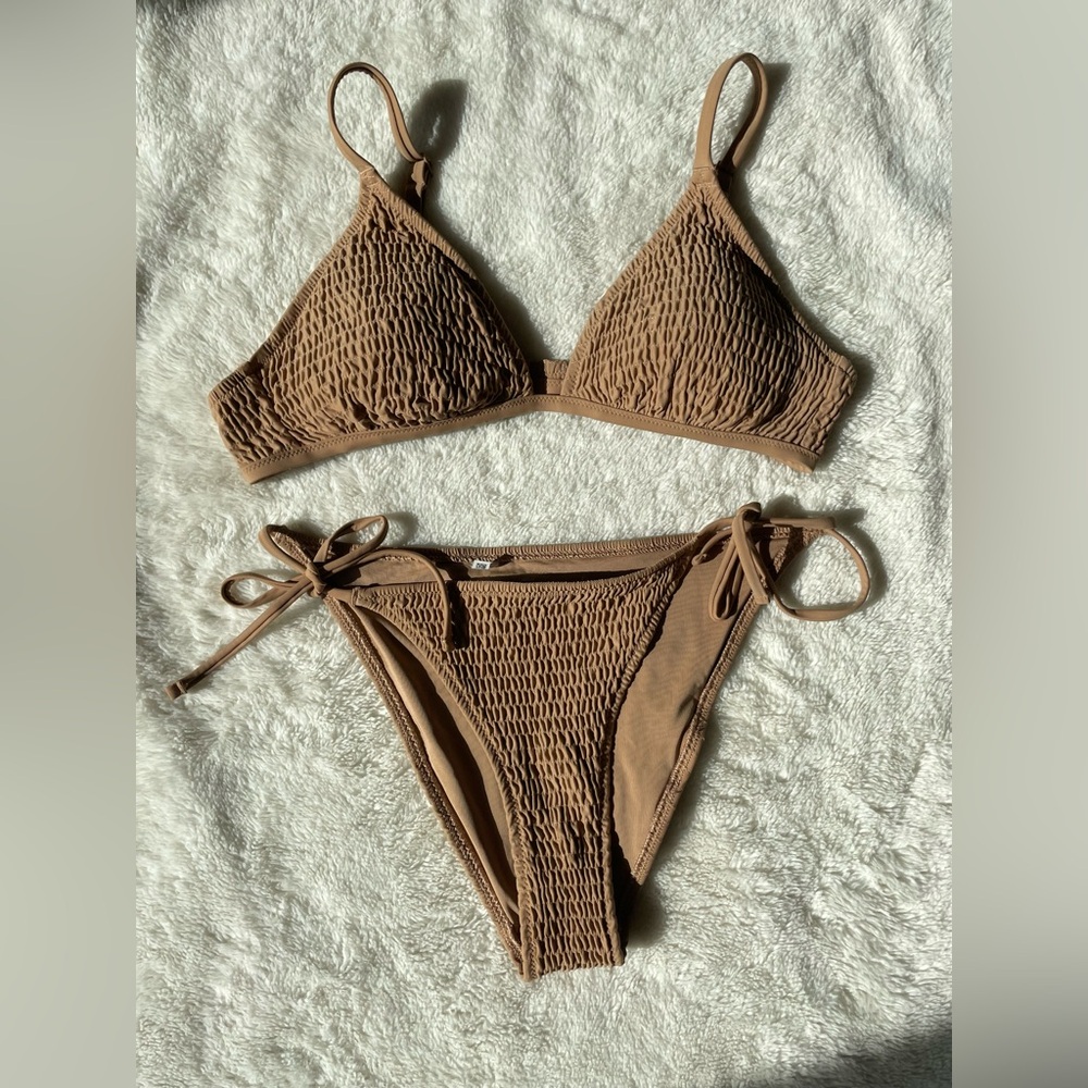 Aerie Tan Bikini Set